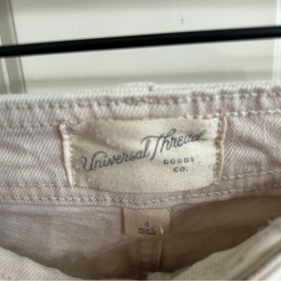 GUC Size 4 Universal Thread cream denim sailor jeans.Wide leg. Spring perfection - Picture 8 of 14
